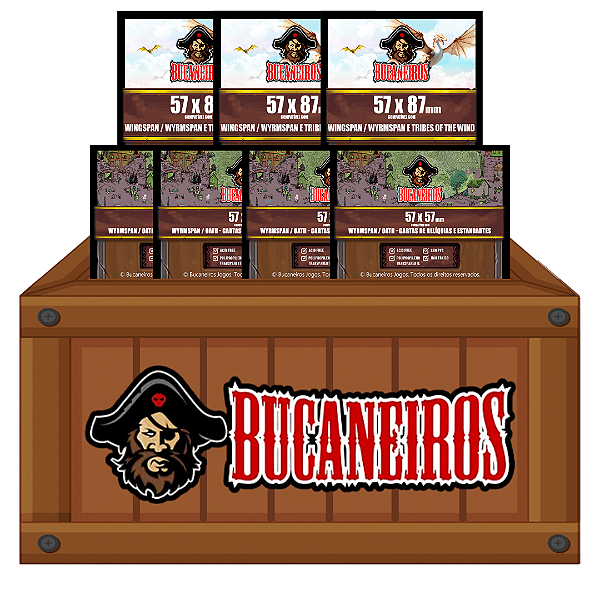 Kit de Sleeve para Wyrmspan + Expansão "Academia dos Dragões"