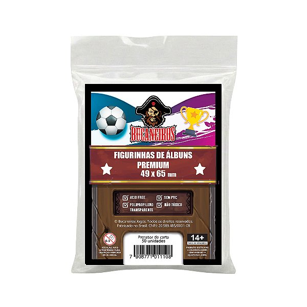 Sleeve Customizado PREMIUM para Figurinhas dos Álbuns Panini (49 x 65) - Copa do Mundo 2026