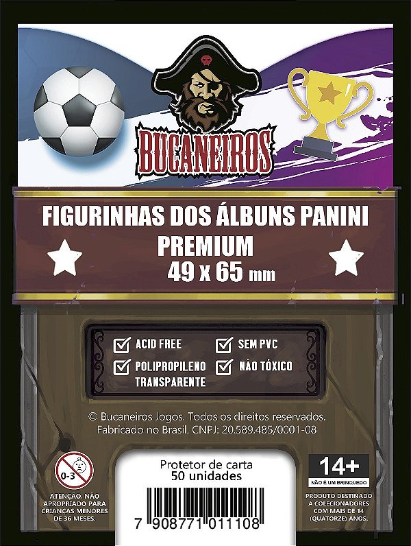 Sleeve Customizado PREMIUM para Figurinhas dos Álbuns Panini (49 x 65) - Copa do Mundo 2026