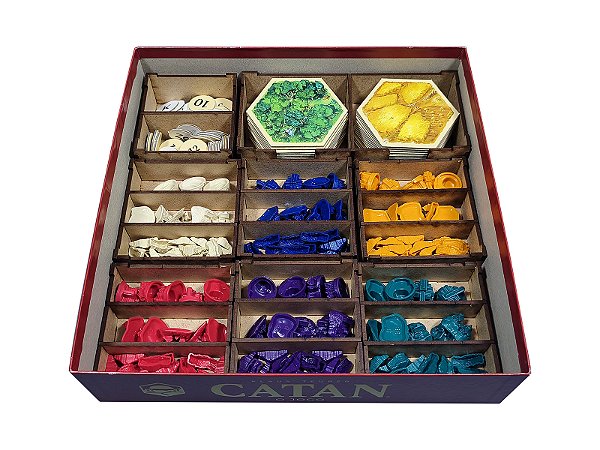 Organizador (INSERT MDF) para Catan 6ª Edição