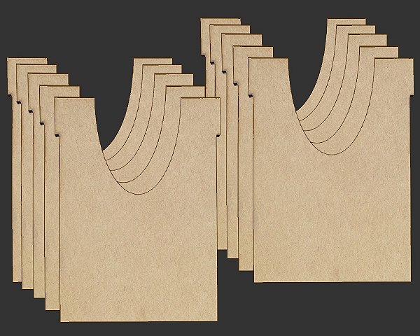 Kit com 10 Separadores para Caixa Organizadora "Big Box" para Card Games (Genérico) - MODELO VERTICAL