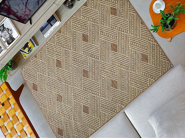 TAPETE SALA SISLLE 1,00X1,50 S-575 - TERRACOTA