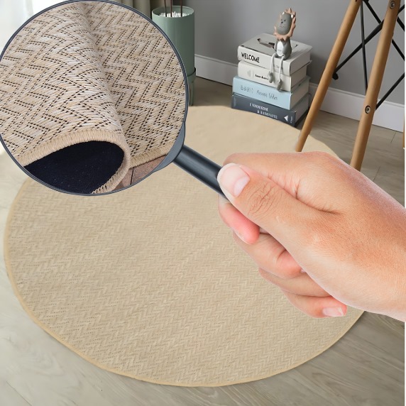 TAPETE REDONDO SISAL ESCRITORIO SALA 1,50 DIAMETRO S-476