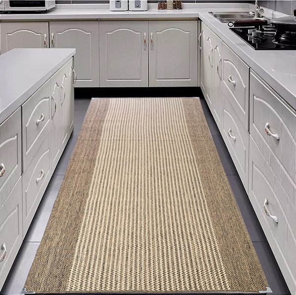 Tapete Passadeira Corredor Sisal Antiderrapante 66 X 500 cm  Mescla PS-31