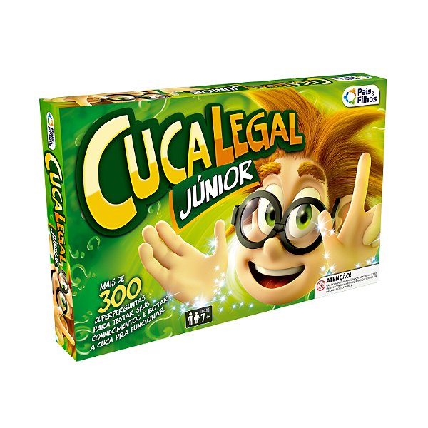 Jogo De Tabuleiro Cuca Legal Junior Jogo De Mesa 300 Perguntas