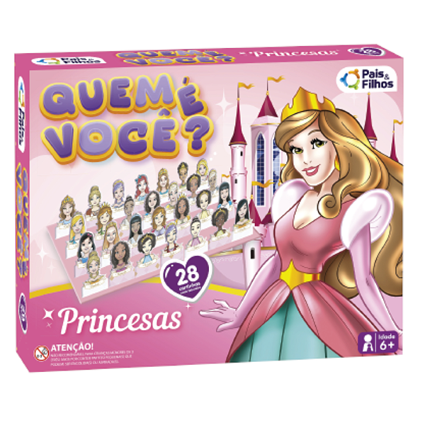 Jogo Quem É Você Princesas? Cara A Cara Menina- 28 Princesas