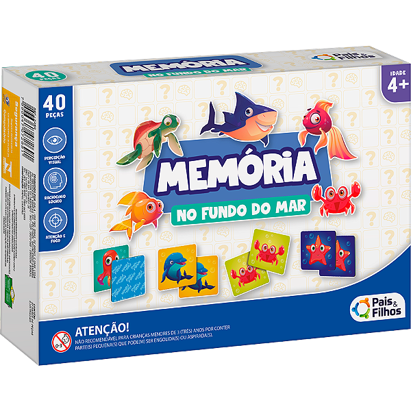 JOGO DA MEMÓRIA - NO FUNDO DO MAR