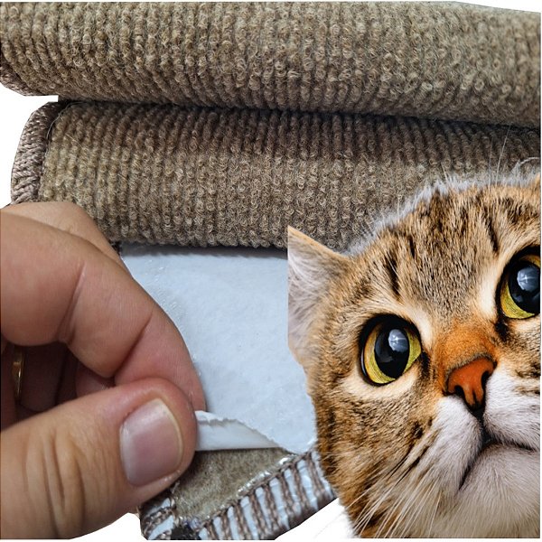 Arranhador Para Gato Gatos Sofá ( Kit Com 2 Und) 60x100 Cm Cole em qualquer lugar ARRANHADORMARROM60X100