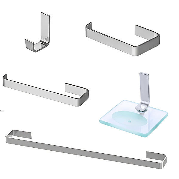 Kit 05 Acessorios Semi Luxo S/Logo