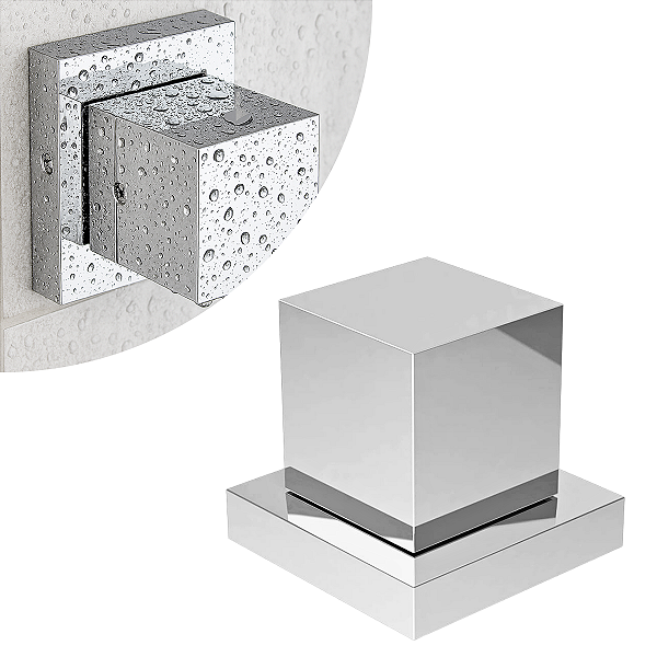 Acabamento Registro Misto Quadrado Deca - Cromado