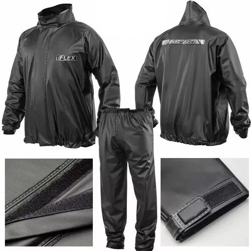 CONJUNTO CAPA DE CHUVA PARA MOTOQUEIRO DELTA FLEX