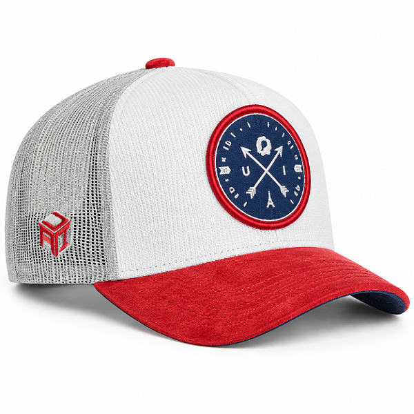 Boné Trucker Branco, Azul e Vermeho - Brasão Paris | A Ideia