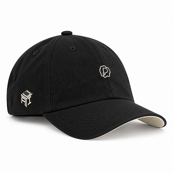 Boné Dad Hat Power Preto com Aba Curva | A Ideia
