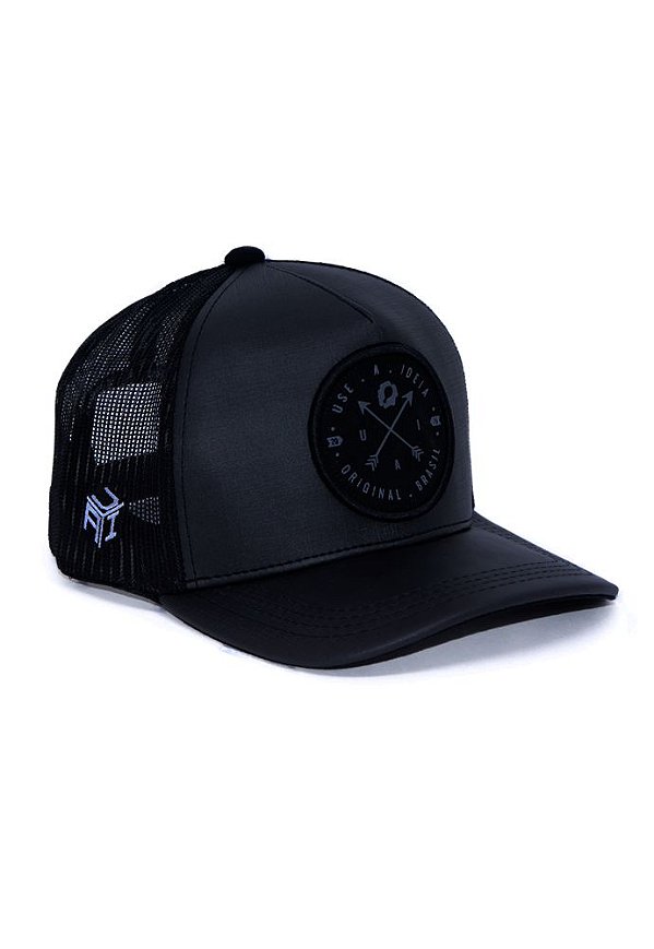 Boné Trucker Brasão Night Preto U.A.I. | A Ideia