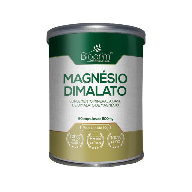 Magnésio Dimalato 450mg - 60 cápsulas