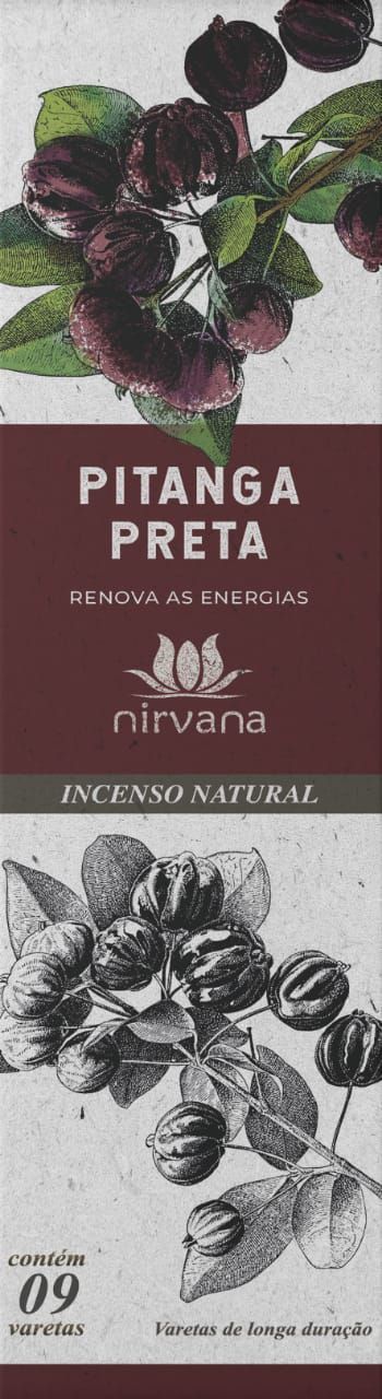 Incenso Natural Nirvana Pitanga Preta