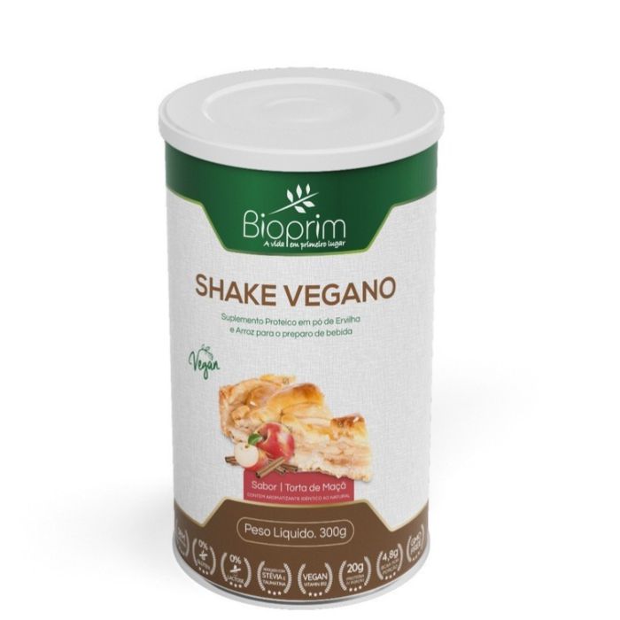Shake Vegano - Sabor Torta de Maçã