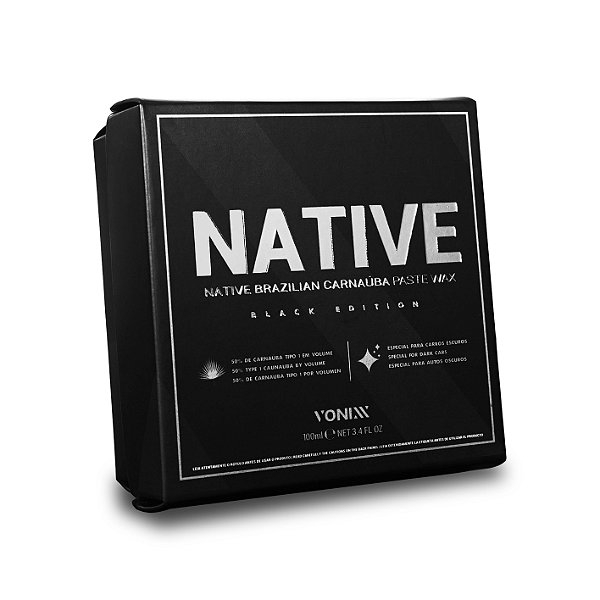 NATIVE PASTE WAX – BLACK EDITION CERA DE CARNAÚBA 100ML - VONIXX