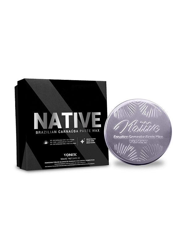 NATIVE PASTE WAX CERA DE CARNAÚBA EM PASTA 100ML - VONIXX