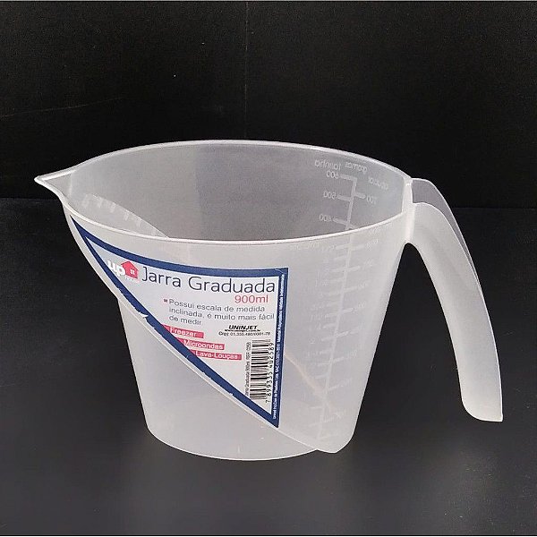 JARRA MEDIDORA 900ML GRADUADA PP