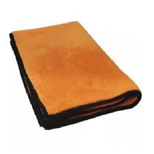 TOALHA DE MICROFIBRA 30x45CM 350GSM LARANJA C/ BORDA PRETA