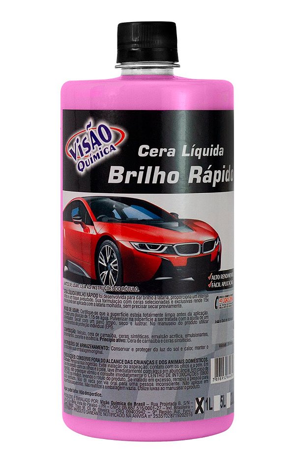 CERA LIQUIDA BRILHO RAPIDO 1 LITRO VISAO QUIMICA