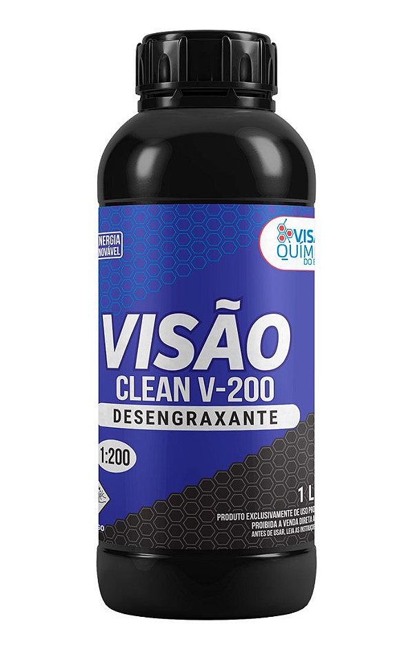 DESENGRAXANTE ALCALINO VISAO CLEAN V-200 1:200 1 LTR - VISÃO QUIMICA