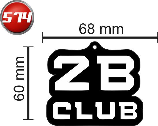 2 B CLUB 28161 6X6,8 CM  > MODELO AROMATIZANTE CHEIRINHO PERSONALIZADO