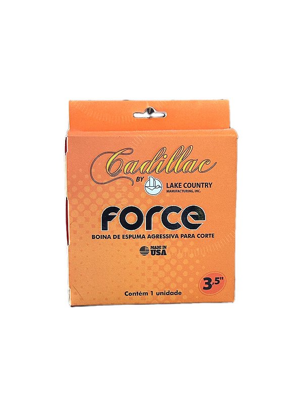 BOINA DE ESPUMA FORCE - CORTE LARANJA 3,5" CADILLAC