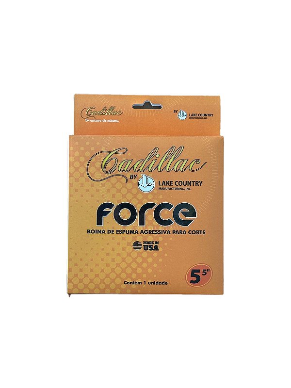 BOINA DE ESPUMA FORCE - CORTE LARANJA 5,5" CADILLAC