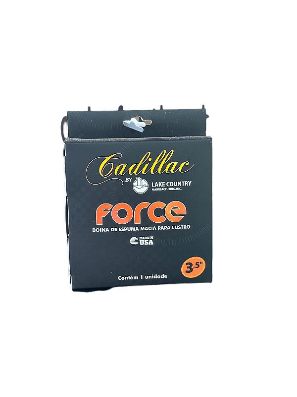 BOINA DE ESPUMA FORCE - LUSTRO PRETA 3,5" CADILLAC