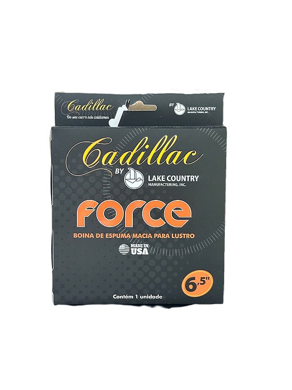 BOINA DE ESPUMA FORCE - LUSTRO PRETA 6,5" CADILLAC