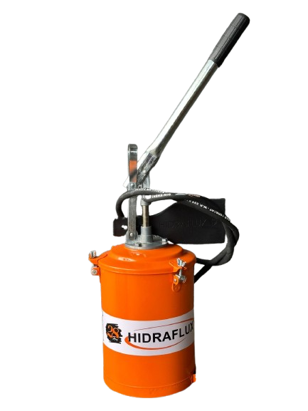 BOMBA MANUAL PARA GRAXA 7 KG COMPLETA - HIDRAFLUX