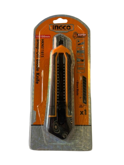 ESTILETE EMBORRACHADO INGCO LAMINA 18MMX 100MM - INGCO