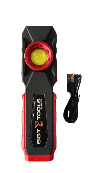 LANTERNA DE INSPECAO LED COB RECARREGAVEL 10W 600LM - SGT SIGMA SGT8502