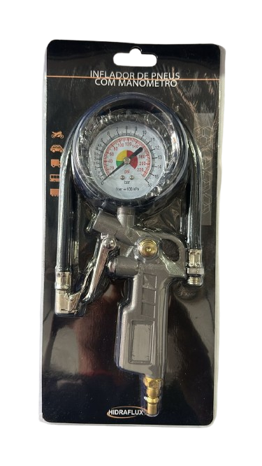 INFLADOR DE PNEU 3 FUNCOES C/MANOMETRO - HIDRAFLUX