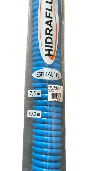 ESPIRAL PU 95 X 7,5M TB10 TERM 1/4" AZ - HIDRAFLUX