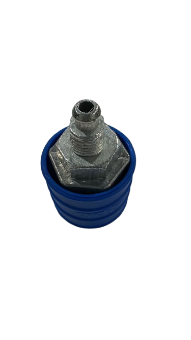 ENGATE RAPIDO P/ TUBO PU 1/4" X ROSCA 7/16"NF AZUL - HIDRAFLUX