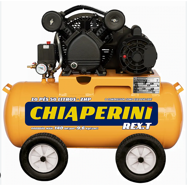 COMPRESSOR A AR 10PES RCH 50L REX.T C/MM 2HP 127/220V IP2 10PES 50L REX.T - CHIAPERINI