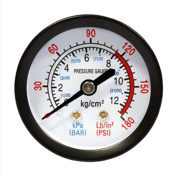 MANOMETRO 180 LBS 120/180 40MM 1/8 BSP MUPAC MC7.621L/RED/8.5/50L - CHIAPERINI