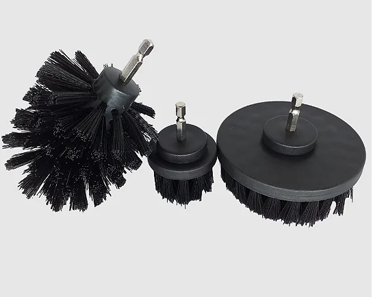 KIT 3 ESCOVAS AGRESSIVAS DE LIMPEZA PARA FURADEIRA/PARAFUSADEIRA - SGT SIGMA