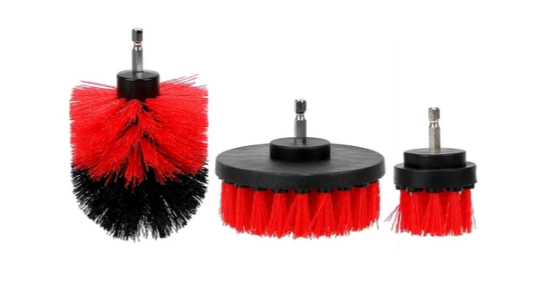 KIT 3 ESCOVAS MEDIAS DE LIMPEZA PARA FURADEIRAPARAFUSADEIRA - SGT SIGMA