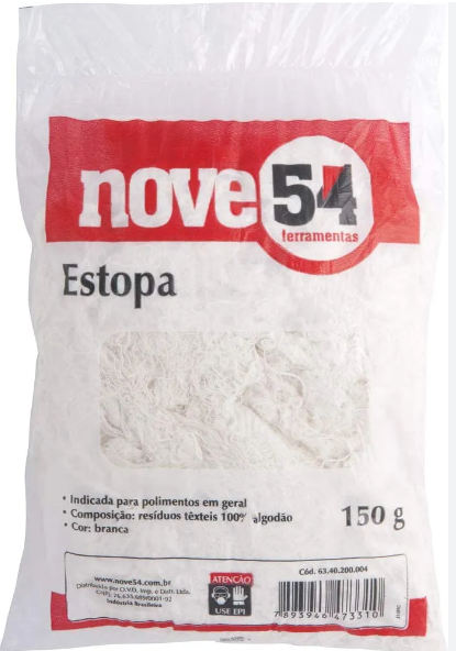 ESTOPA BRANCA POLIMENTO C/150G 954 - NOVE 54