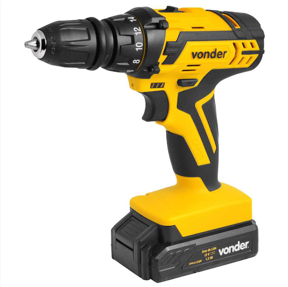 PARAFUSADEIRA/FURADEIRA 12V PFV112QR BIVOLT - VONDER