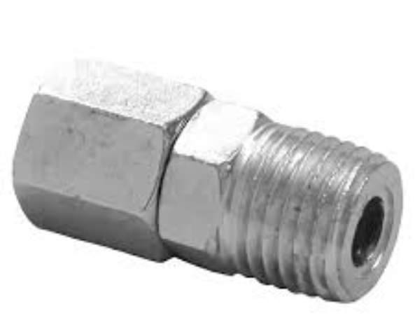 TERMINAL P/ TUBO PU 8,00 X 1,25MM C/ PORCA - HIDRAFLUX