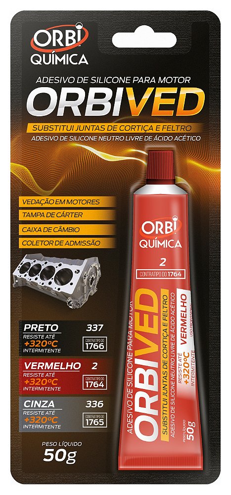 SELANTE VERMELHO 50G - ORBI QUIMICA