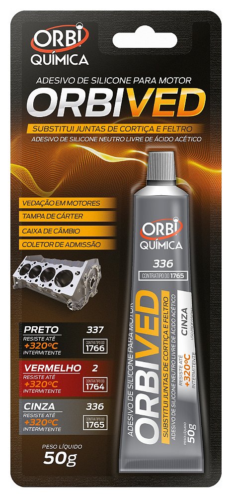 ORBIVED SELANTE CINZA 50G - ORBI QUIMICA