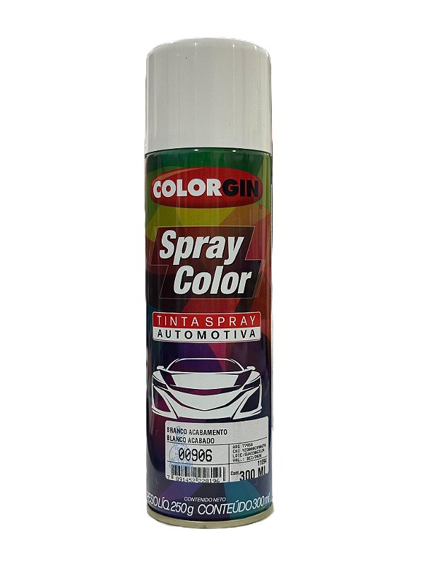 SPRAY COLOR BRANCO ACABAMENTO 00906 - COLORGIN