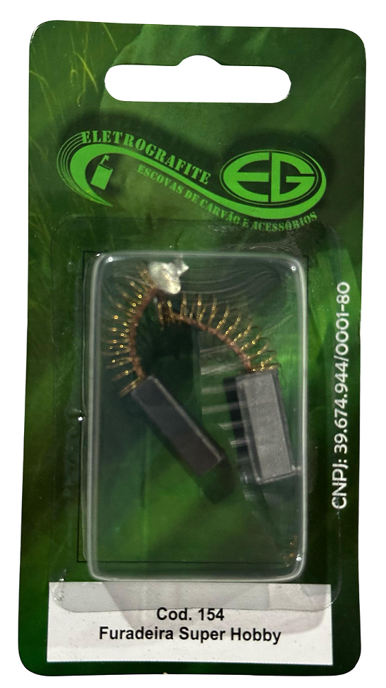 Escova de Carvao - Furadeira Super Hobby 3114/3240/42/46/ Serra Tico Tico 513/14/19/45/46