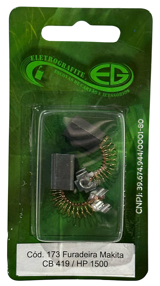 Escova de Carvao - Furadeira de Impacto CB 419 /HP1500/HP1620/HP1510